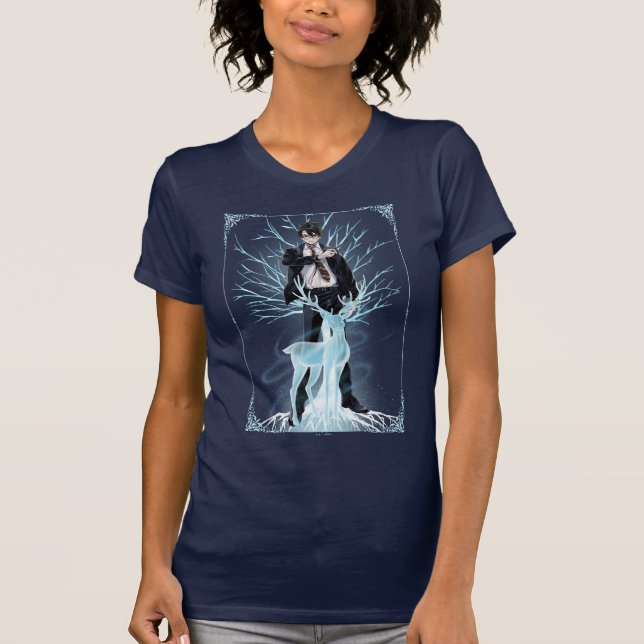 Anime HARRY POTTER™ Stag Patronus T-Shirt (Vorderseite)
