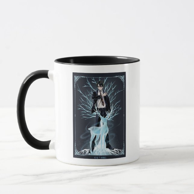 Anime HARRY POTTER™ Stag Patronus Tasse (Links)