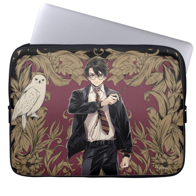 Anime HARRY POTTER™ Zierrahmen Laptopschutzhülle (Vorderseite)