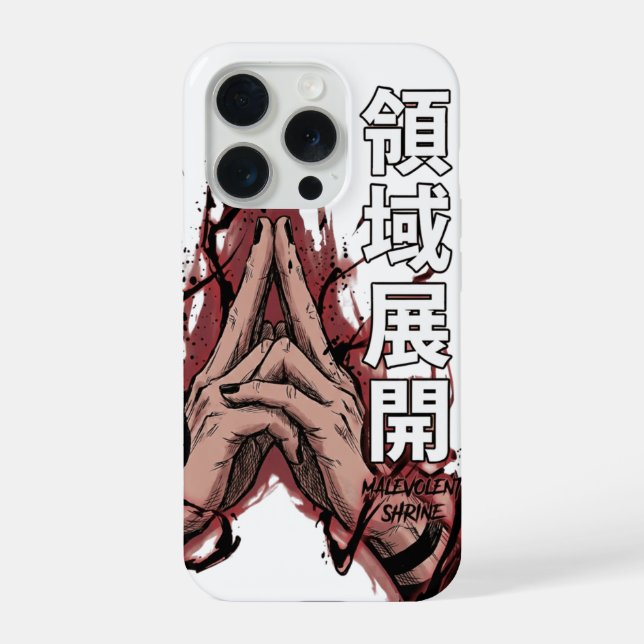 Anime-Held Elektrische Hand Blitzkraft-Kunst iPhone Hülle (Rückseite)