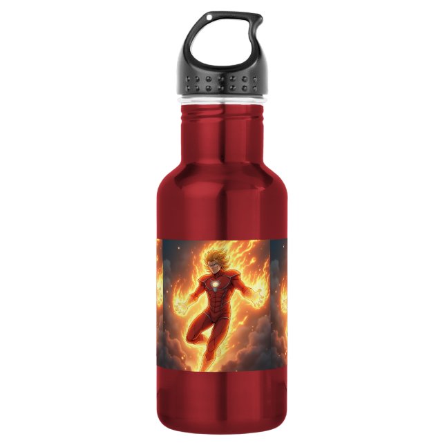 Anime-Held Trinkflasche zur Kräfte-Steigerung (Vorderseite)