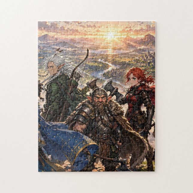 Anime-Helden-Team Puzzle (Vertikal)