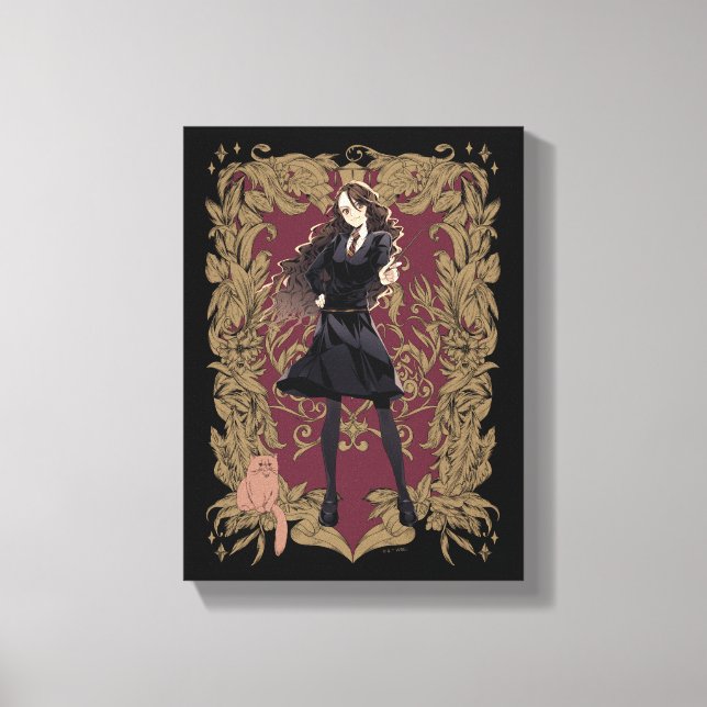 Anime Hermione Granger Verziert Frame Leinwanddruck (Vorderseite)
