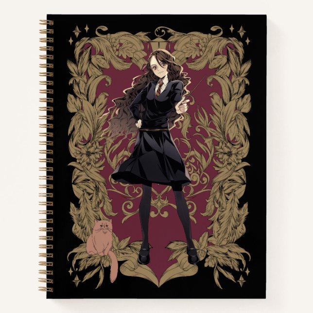 Anime Hermione Granger Verziert Frame Notizbuch (Vorderseite)