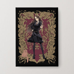 Anime Hermione Granger Verzierte Rahmen Button