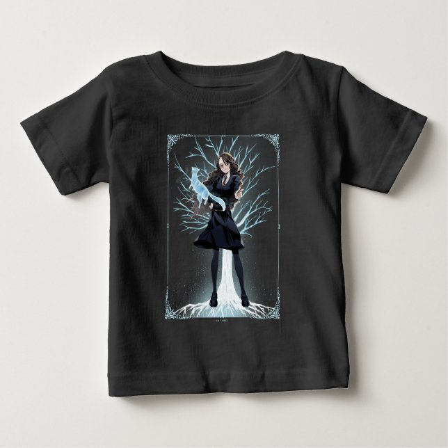 Anime Hermione Grangers Otter Patronus Baby T-shirt (Vorderseite)