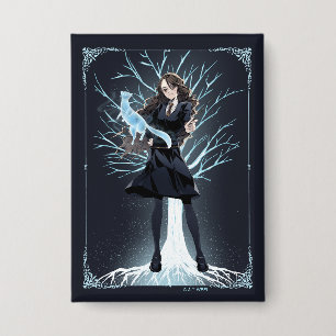 Anime Hermione Grangers Otter Patronus Button