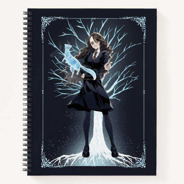 Anime Hermione Grangers Otter Patronus Notizbuch (Vorderseite)