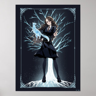 Anime Hermione Grangers Otter Patronus Poster