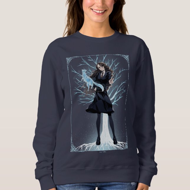 Anime Hermione Grangers Otter Patronus Sweatshirt (Vorderseite)