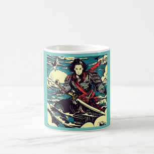 Anime Hero 4 - Japanischer Holzschnitt Kaffeetasse
