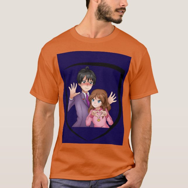 Anime Hero Graphic T - Shirt (Vorderseite)