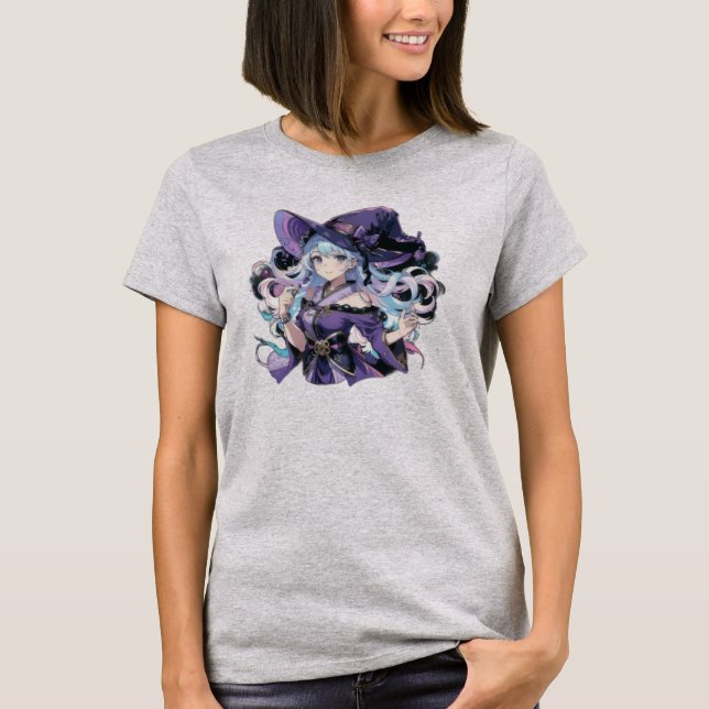 Anime/Hexe/Halloween T-Shirt (Vorderseite)