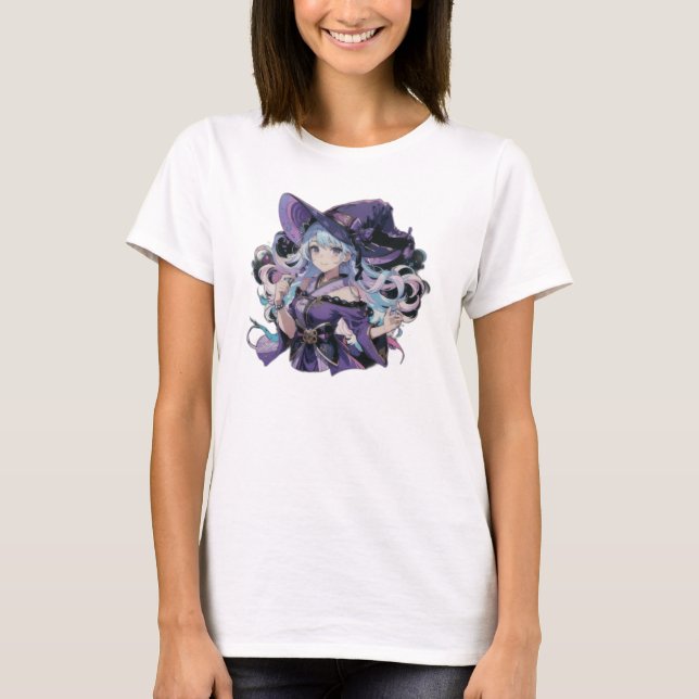 Anime/Hexe/Halloween T-Shirt (Vorderseite)