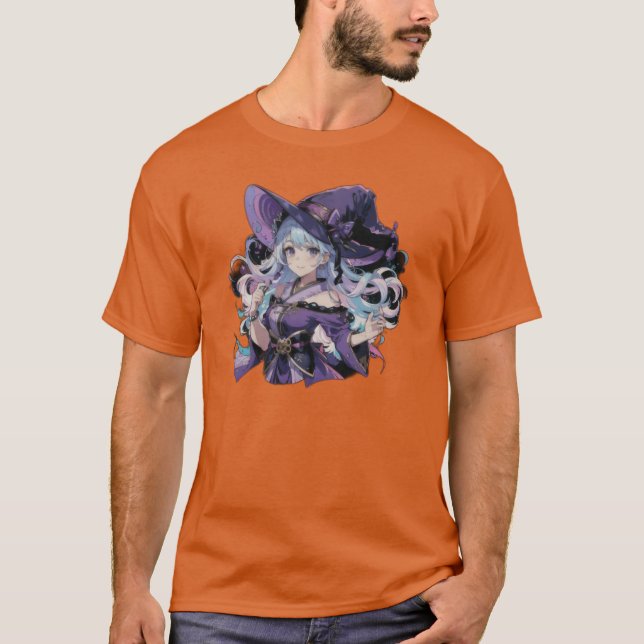 Anime/Hexe/Halloween T-Shirt (Vorderseite)