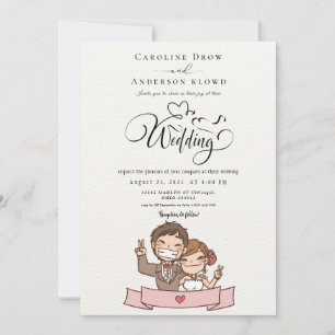 Anime-Hochzeitspaar Einladung