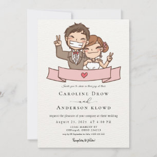 Anime-Hochzeitspaar Einladung