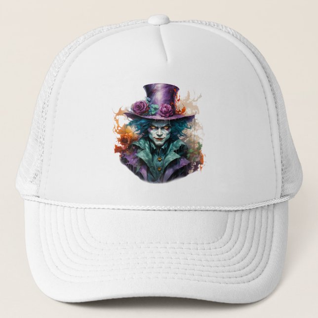 Anime Horror Clown Truckerkappe (Vorderseite)