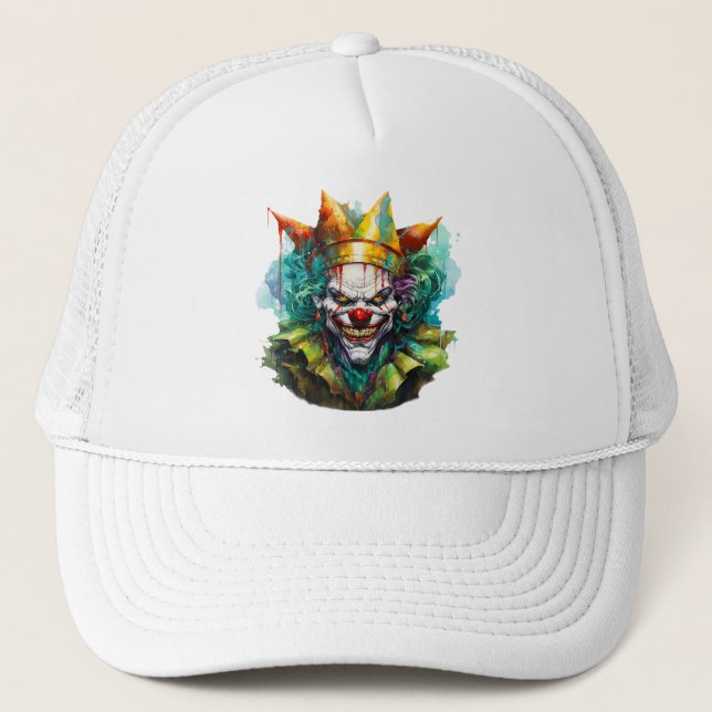 Anime Horror Clown Truckerkappe (Vorderseite)