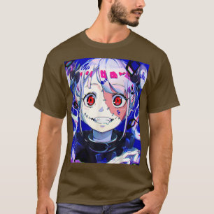 Anime Horror Girl Kawaii Waifu Ästhetisch Japanisc T-Shirt