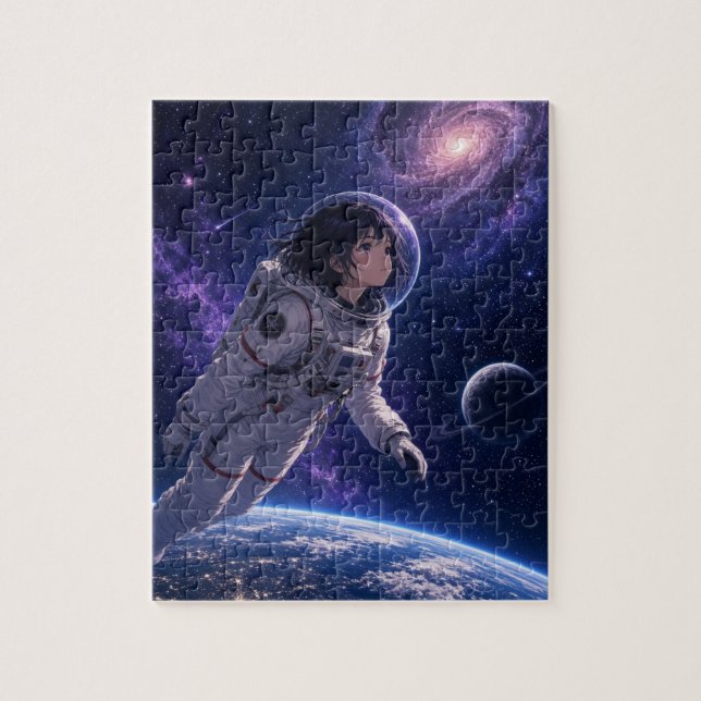 Anime im Weltraum Puzzle (Vertikal)