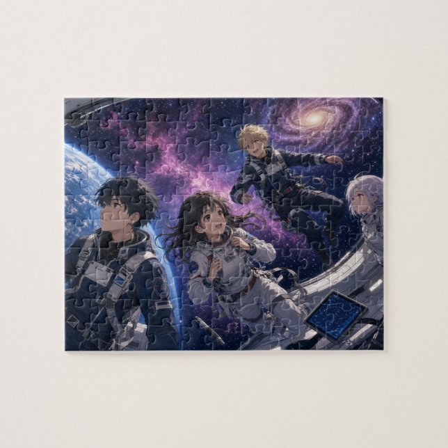 Anime im Weltraum Puzzle (Horizontal)