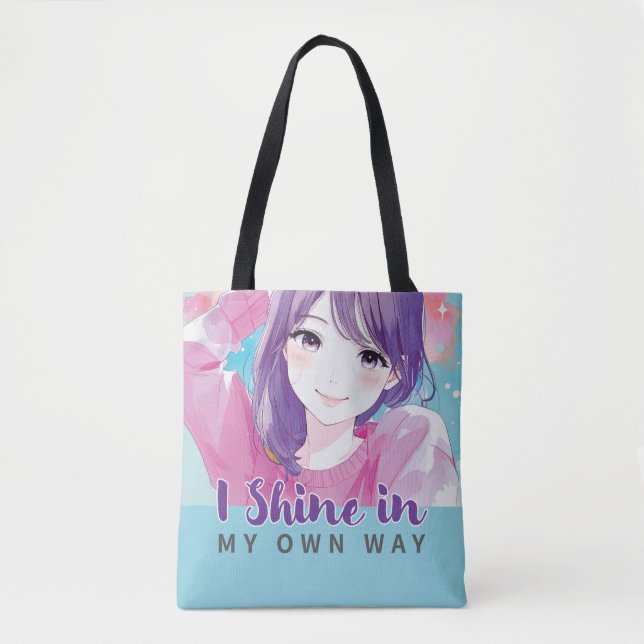 Anime-inspiriert Designtasche mit ausdrucksvollem  (Vorderseite)