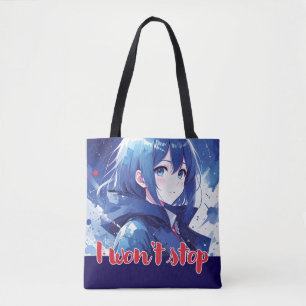 Anime-inspiriert Designtasche mit ausdrucksvollem 