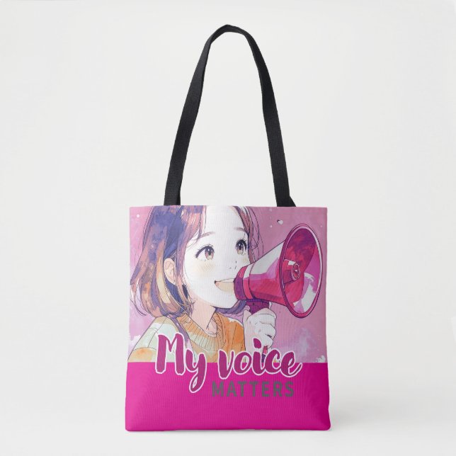 Anime-inspiriert Designtasche mit ausdrucksvollem  (Vorderseite)