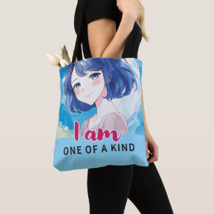 Anime-inspiriert Designtasche mit ausdrucksvollem 