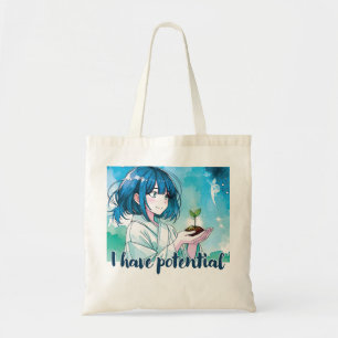 Anime-inspiriert Designtasche mit ausdrucksvollem  Tragetasche