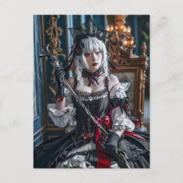 Anime-Inspiriert Gothic Kawaii Maid Postkarte