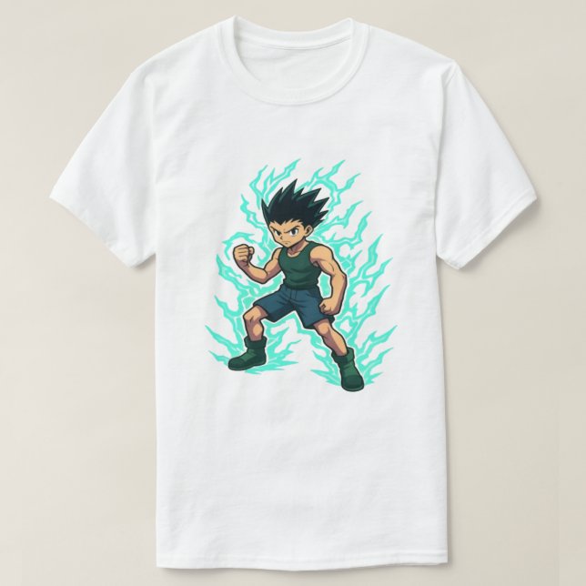 Anime-Inspiriert Originalzeichen - Shonen Style T-Shirt (Design vorne)
