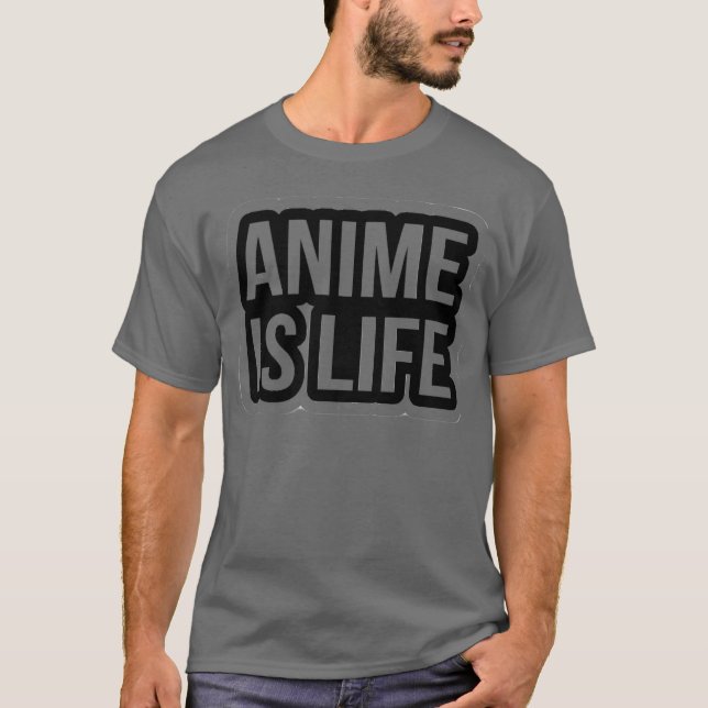 Anime ist Lebensfreund T-Shirt (Vorderseite)