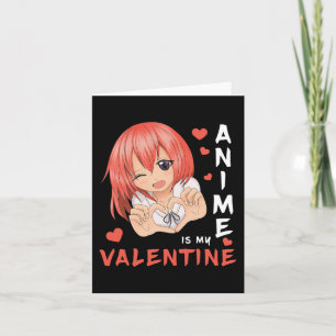 Anime ist mein Valentine Japan Anime Girl 1 Karte