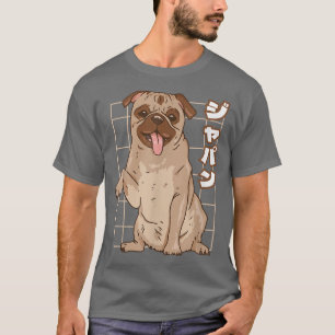 Anime Japan Retro Grunge Otaku Kanji Mops T-Shirt