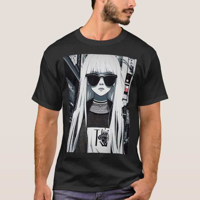 Anime Japanese Fashion Aesthetic Girl T-Shirt (Vorderseite)