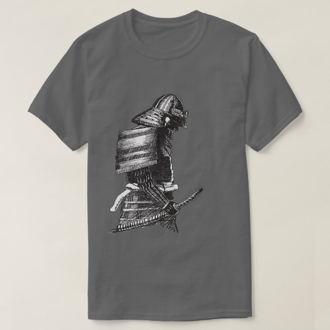 Anime Japanisch Samurai Warrior Premium T-Shirt (Design vorne)