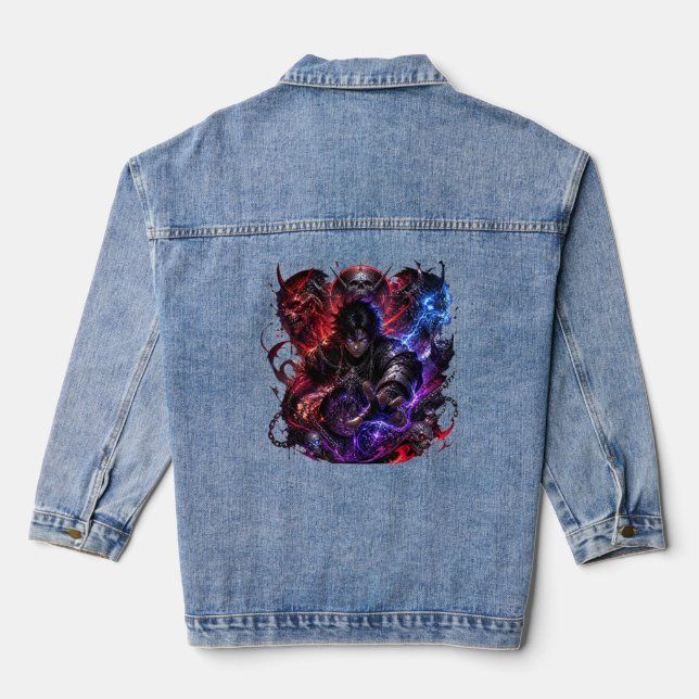 Anime Jeansjacke (Rückseite)