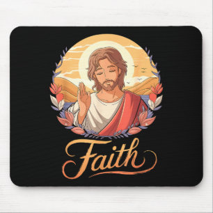 Anime Jesus Geschenk Lustiger japanischer Christus Mousepad
