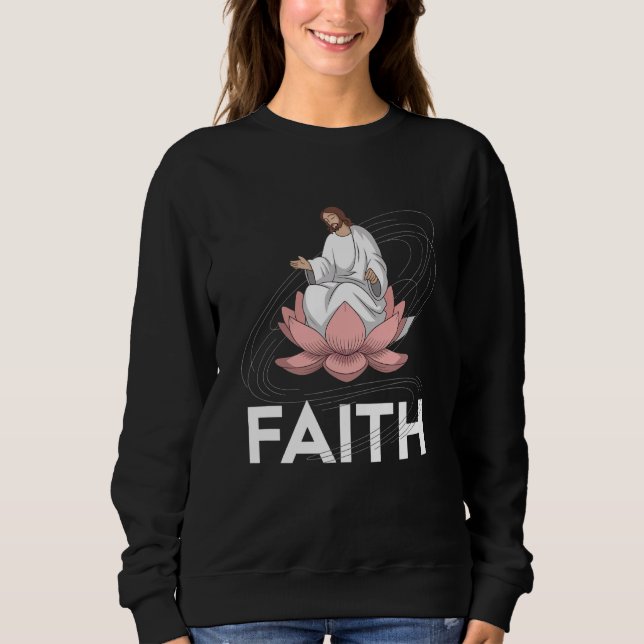 Anime Jesus Gift Funny Japanese Christ God Christi Sweatshirt (Vorderseite)