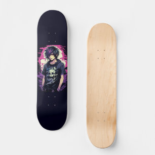 Anime-Junge Skateboard