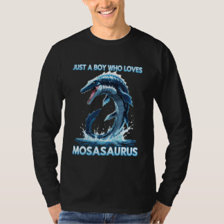 Anime Just A Boy Who Loves Mosasaurus T-Shirt