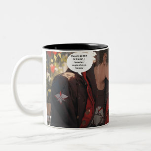 Anime "just hold me szene" zweifarbige tasse