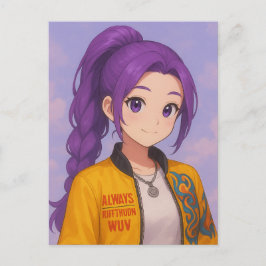 Anime K-Pop Idol Group | Original Manga-Style Pop  Einladungspostkarte