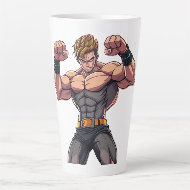 Anime-Kämpfer Milchtasse (Vorderseite)