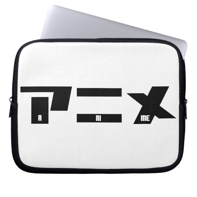 Anime Katakana Japanisch Laptopschutzhülle (Vorderseite)