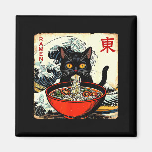 Anime-Katz-Ramen Japanische Lustige Grafische T-Sh Magnet