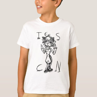Anime Katzen Mädchen T-Shirt