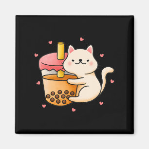 Anime Kawaii Cat Boba Bubble Tee Anime Merch Gesch Magnet